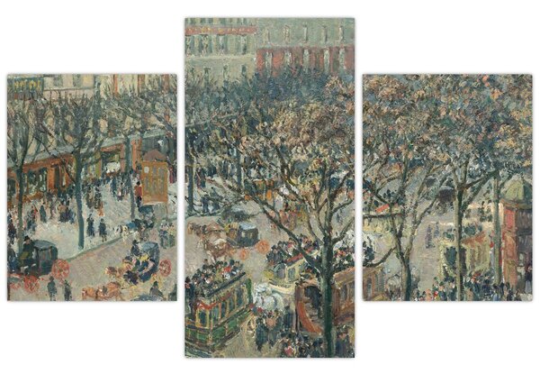 Kép - Camille Pissarro, Boulevard des Italiens, Morning, Sunlight, reprodukciók (90x60 cm)