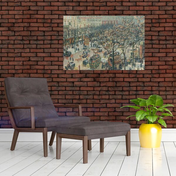 Kép - Camille Pissarro, Boulevard des Italiens, Morning, Sunlight, reprodukciók (90x60 cm)