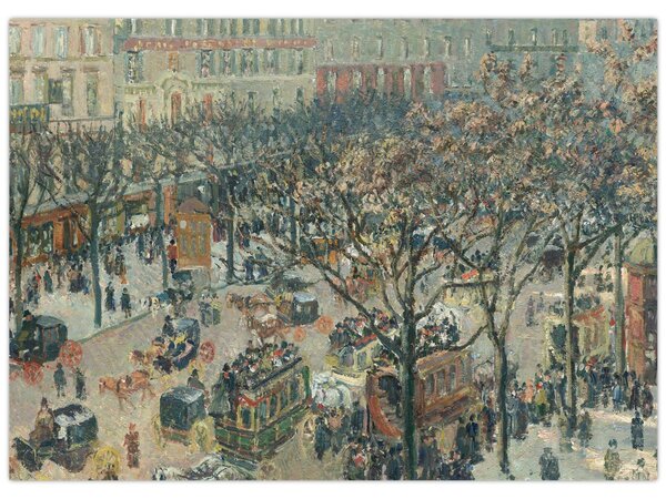 Kép - Camille Pissarro, Boulevard des Italiens, Morning, Sunlight, reprodukciók (70x50 cm)