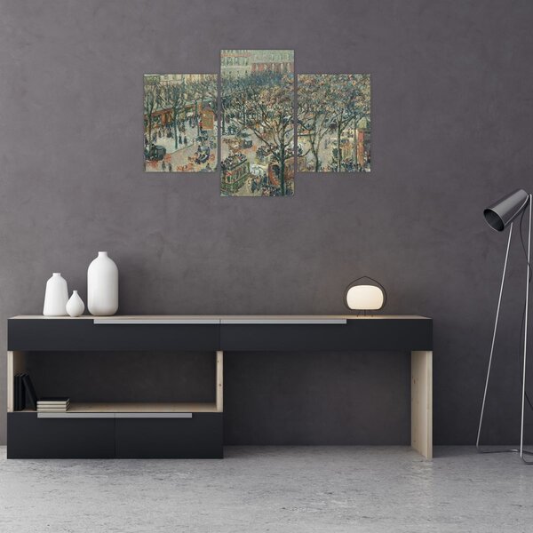 Kép - Camille Pissarro, Boulevard des Italiens, Morning, Sunlight, reprodukciók (90x60 cm)