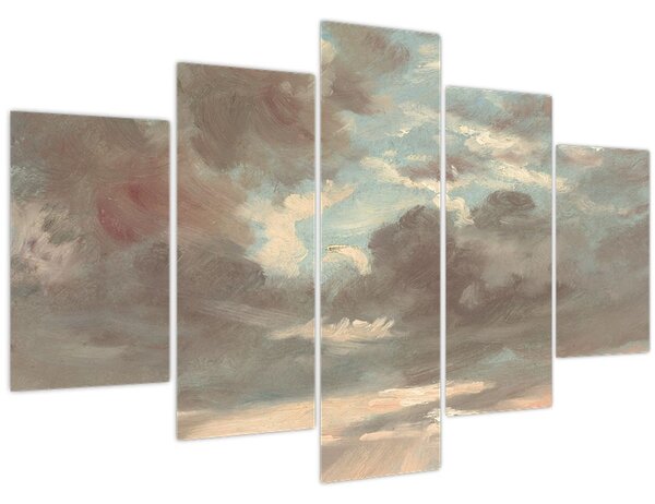 Kép - John Constable, Cloud Study Stormy Sunset, reprodukciók (150x105 cm)