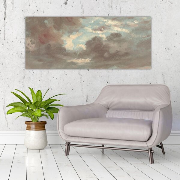 Kép - John Constable, Cloud Study Stormy Sunset, reprodukciók (120x50 cm)