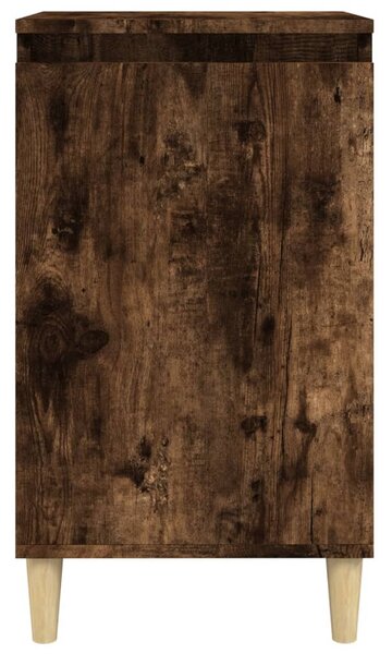 2 db füstös tölgy színű szerelt fa éjjeliszekrény 40x35x70 cm
