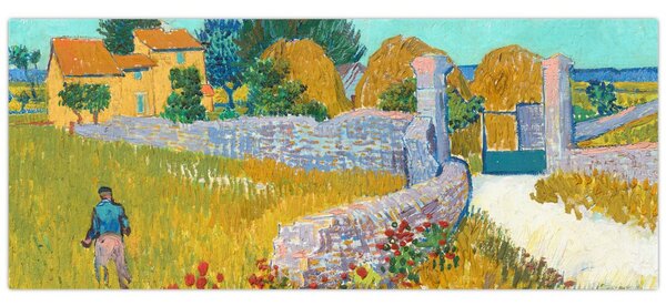 Kép - Vincent van Gogh, Farmhouse in Provence, reprodukciók (120x50 cm)