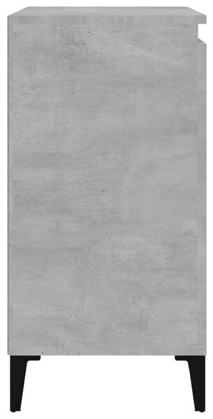 Betonszürke szerelt fa éjjeliszekrény 40x35x70 cm