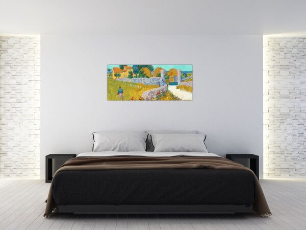 Kép - Vincent van Gogh, Farmhouse in Provence, reprodukciók (120x50 cm)