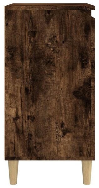 2 db füstös tölgy színű szerelt fa éjjeliszekrény 40x35x70 cm