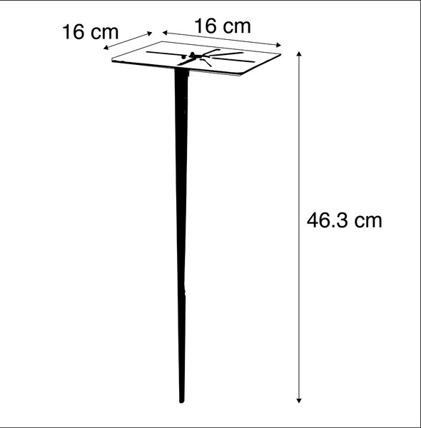 Kültéri lámpa 30 cm antracittal, földtüskével és kábelhüvelygel - Denmark