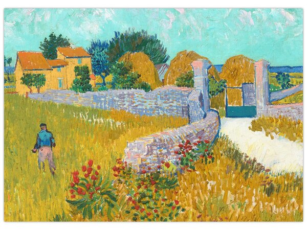 Kép - Vincent van Gogh, Farmhouse in Provence, reprodukciók (70x50 cm)