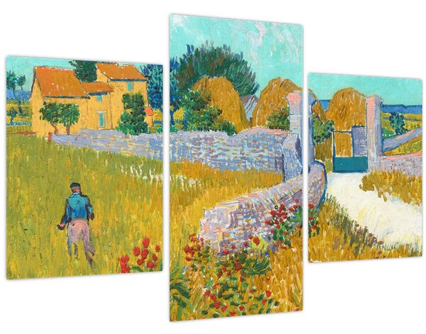 Kép - Vincent van Gogh, Farmhouse in Provence, reprodukciók (90x60 cm)