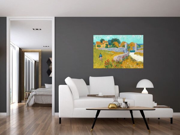 Kép - Vincent van Gogh, Farmhouse in Provence, reprodukciók (90x60 cm)