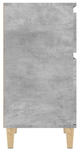 Betonszürke éjjeliszekrény 40 x 35 x 70 cm