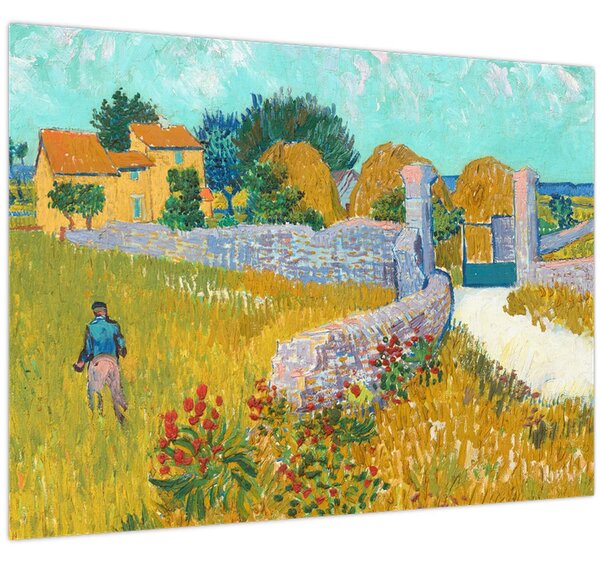 Kép - Vincent van Gogh, Farmhouse in Provence, reprodukciók (70x50 cm)