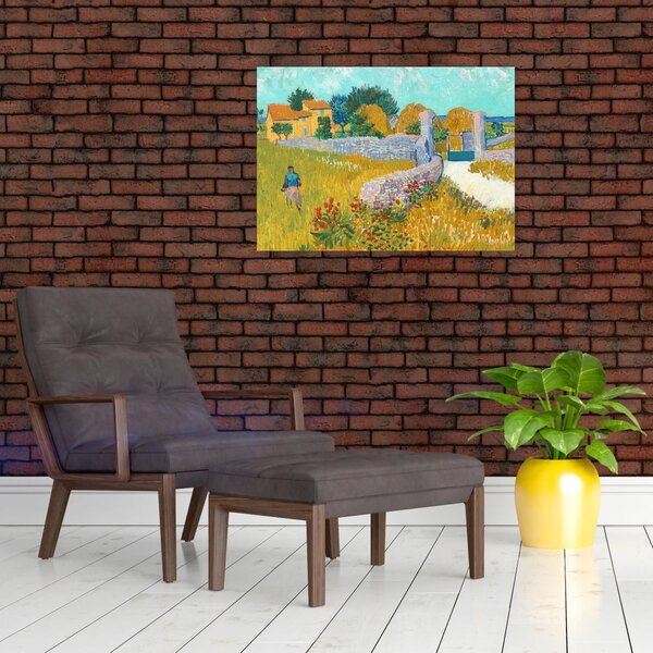 Kép - Vincent van Gogh, Farmhouse in Provence, reprodukciók (70x50 cm)