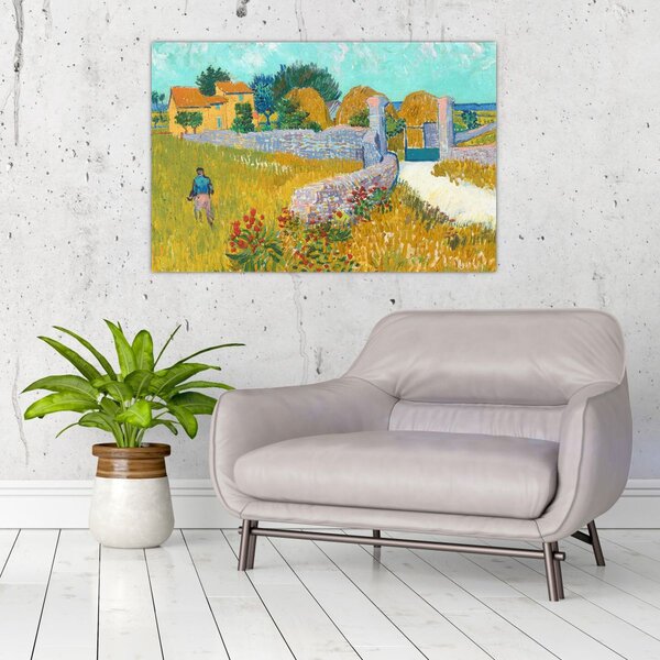 Kép - Vincent van Gogh, Farmhouse in Provence, reprodukciók (90x60 cm)