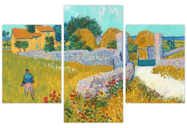 Kép - Vincent van Gogh, Farmhouse in Provence, reprodukciók (90x60 cm)