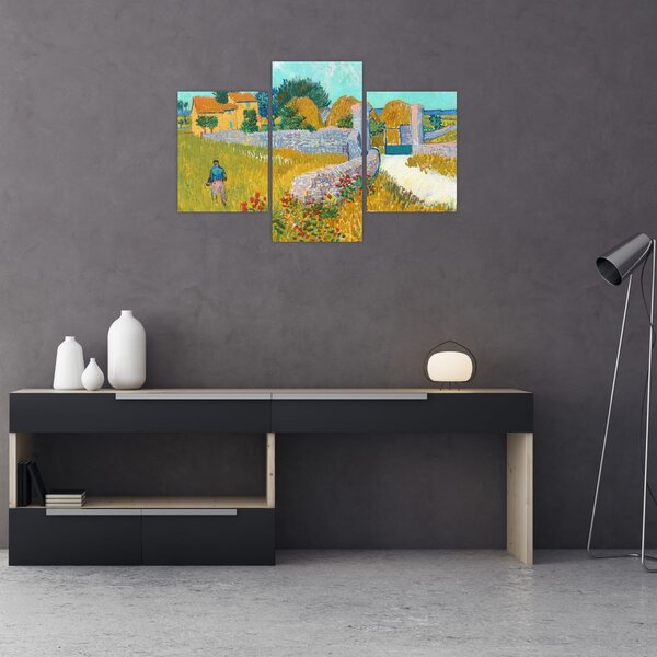 Kép - Vincent van Gogh, Farmhouse in Provence, reprodukciók (90x60 cm)