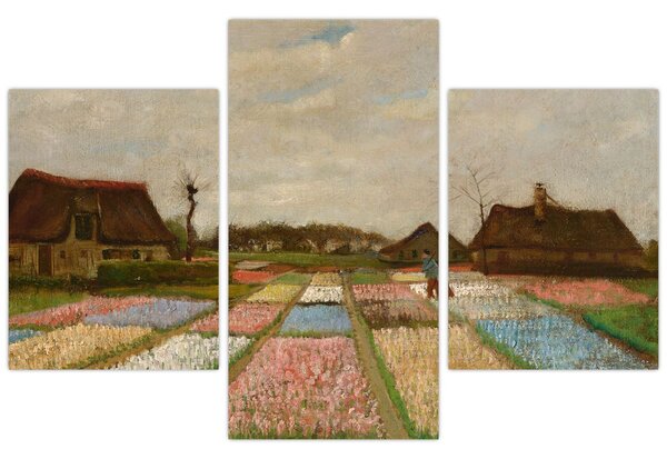 Kép - Vincent van Gogh, Flower Beds in Holland, reprodukciók (90x60 cm)