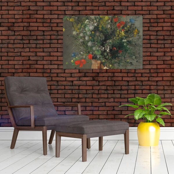 Kép - Auguste Renoir, Flowers in a Vase, reprodukciók (90x60 cm)