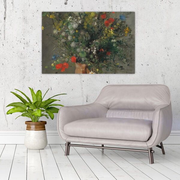 Kép - Auguste Renoir, Flowers in a Vase, reprodukciók (90x60 cm)
