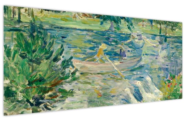 Kép - Berthe Morisot, Girl in a Boat with Geese, reprodukciók (120x50 cm)