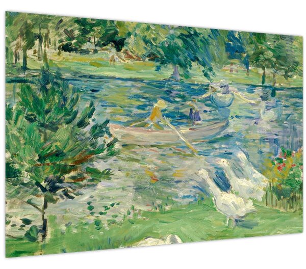 Kép - Berthe Morisot, Girl in a Boat with Geese, reprodukciók (90x60 cm)