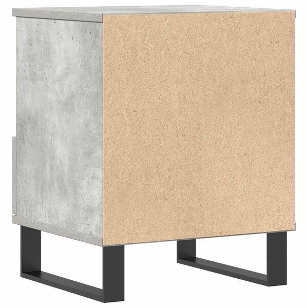 2 db betonszürke szerelt fa éjjeliszekrény 40 x 35 x 50 cm