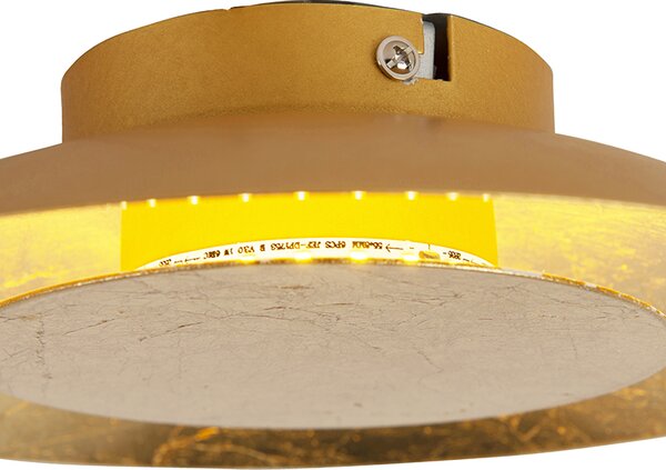 Art deco mennyezeti lámpa arany / sárgaréz, LED-del - nap