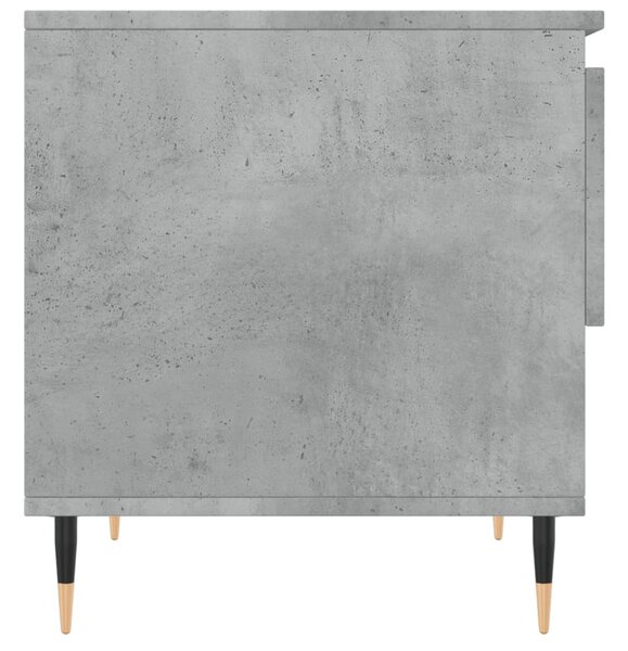 2 db betonszürke szerelt fa dohányzóasztal 50 x 46 x 50 cm
