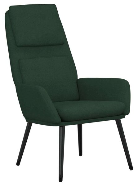 VidaXL Pihenőfotel - Sötétzöld - 70x77x98 cm