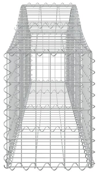 2 db íves horganyzott vas gabion kosár 200x30x40/60 cm