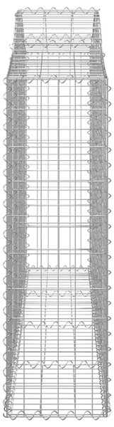 5 db íves horganyzott vas gabion kosár 200x30x100/120 cm