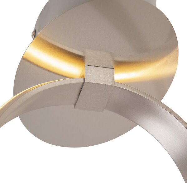 Design mennyezeti lámpa acélból, fényerő-szabályozóval, LED-del - Viola Due
