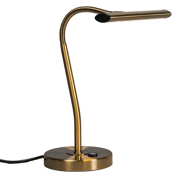 Art Deco asztali lámpa bronz LED-del - Tableau