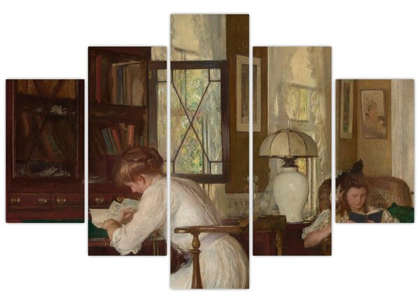 Kép - Edmund Tarbell, Josephine and Mercie, reprodukciók (150x105 cm)