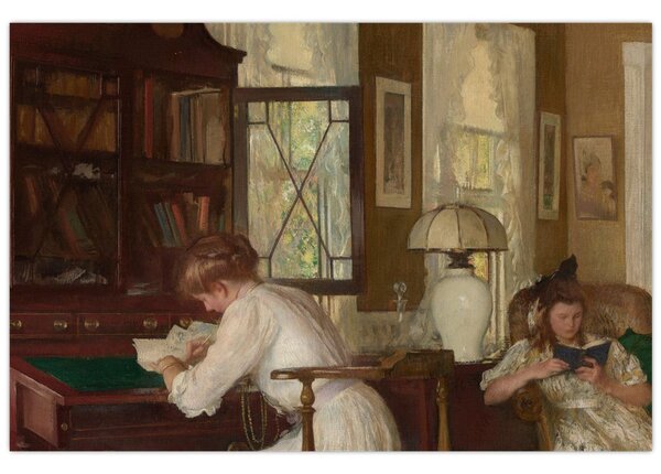 Kép - Edmund Tarbell, Josephine and Mercie, reprodukciók (90x60 cm)