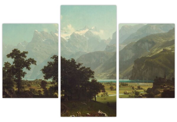 Kép - Albert Bierstadt, Lake Lucerne, reprodukciók (90x60 cm)