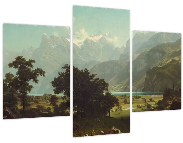 Kép - Albert Bierstadt, Lake Lucerne, reprodukciók (90x60 cm)