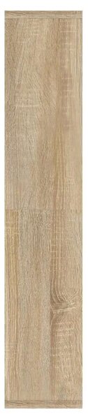 VidaXL sonoma tölgyszínű tükrös szekrény LED-ekkel 91 x 15 x 76,5 cm