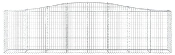 Íves horganyzott vas gabion kosár 400x50x100/120 cm