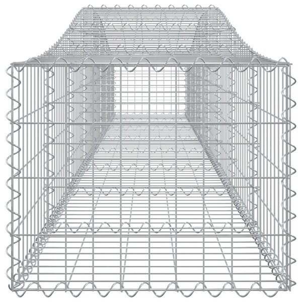 Íves horganyzott vas gabion kosár 400x50x40/60 cm
