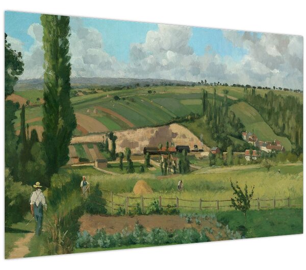 Kép - Camille Pissarro, Landscape at Les Pâtis, Pontoise, reprodukciók (90x60 cm)
