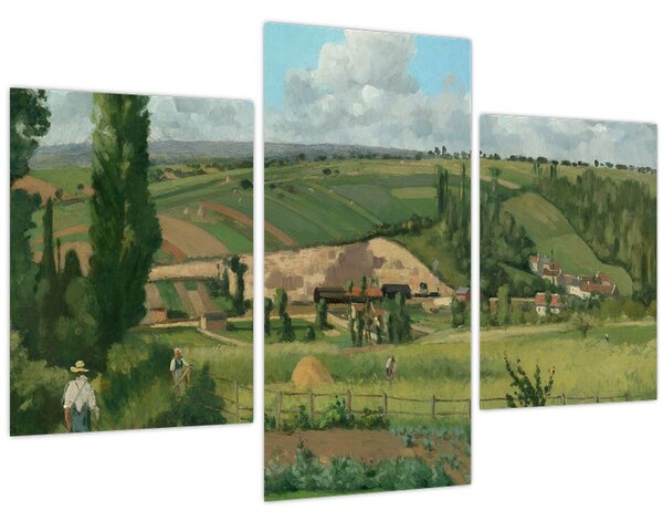 Kép - Camille Pissarro, Landscape at Les Pâtis, Pontoise, reprodukciók (90x60 cm)