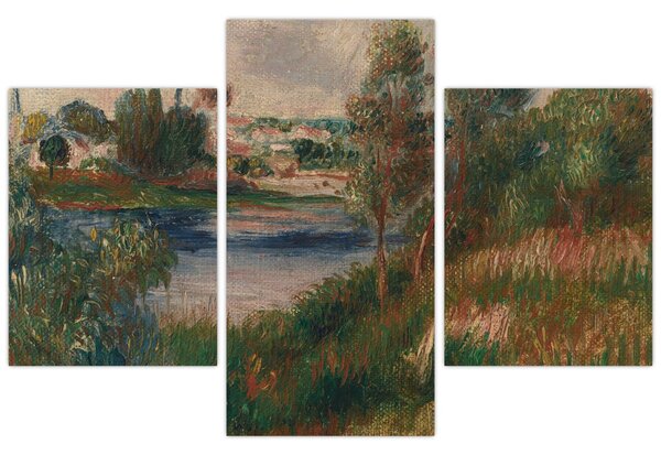 Kép - Auguste Renoir, Landscape at Vetheuil, reprodukciók (90x60 cm)
