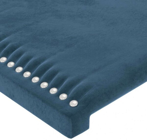 VidaXL Bársony Ágytámla - Sötétkék - 4 db - 80x5x78/88cm