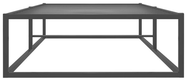 VidaXL fekete fém ágykeret 90 x 200 cm
