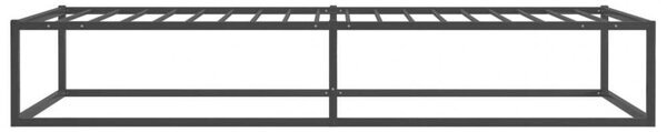 VidaXL fekete fém ágykeret 90 x 200 cm