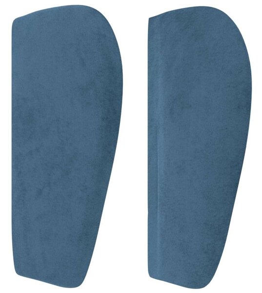 VidaXL Bársony Fejtámla - Sötétkék - 203cm