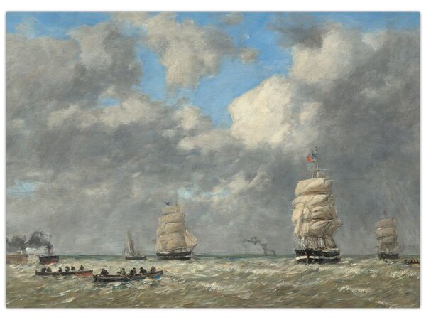 Kép - Eugène Boudin, Le Havre, reprodukciók (70x50 cm)