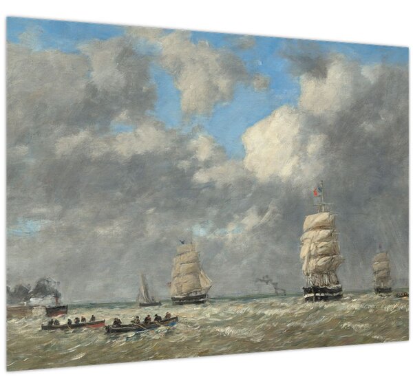 Kép - Eugène Boudin, Le Havre, reprodukciók (70x50 cm)